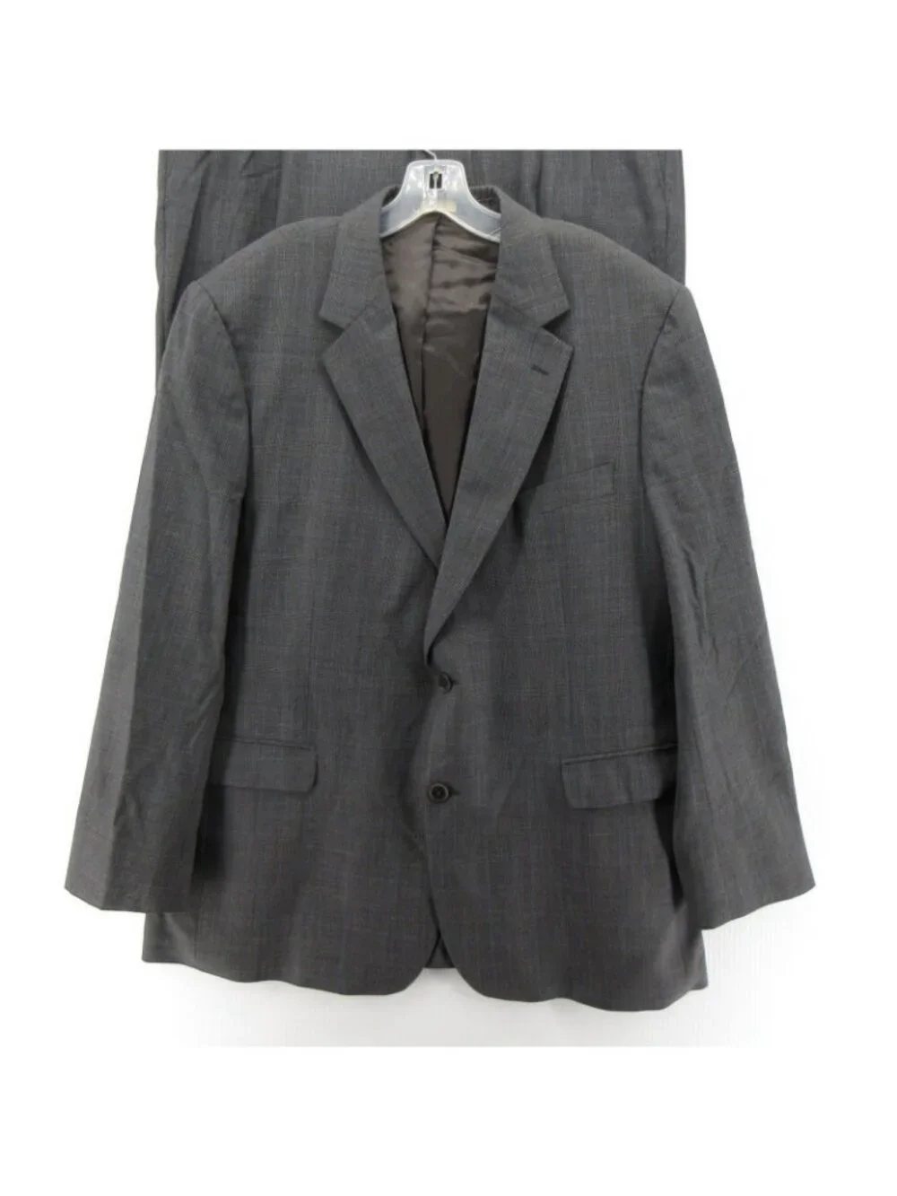 Brooks Brothers Suit 46 Wool Blend Glen Plaid Stretch Classic 346 38X27